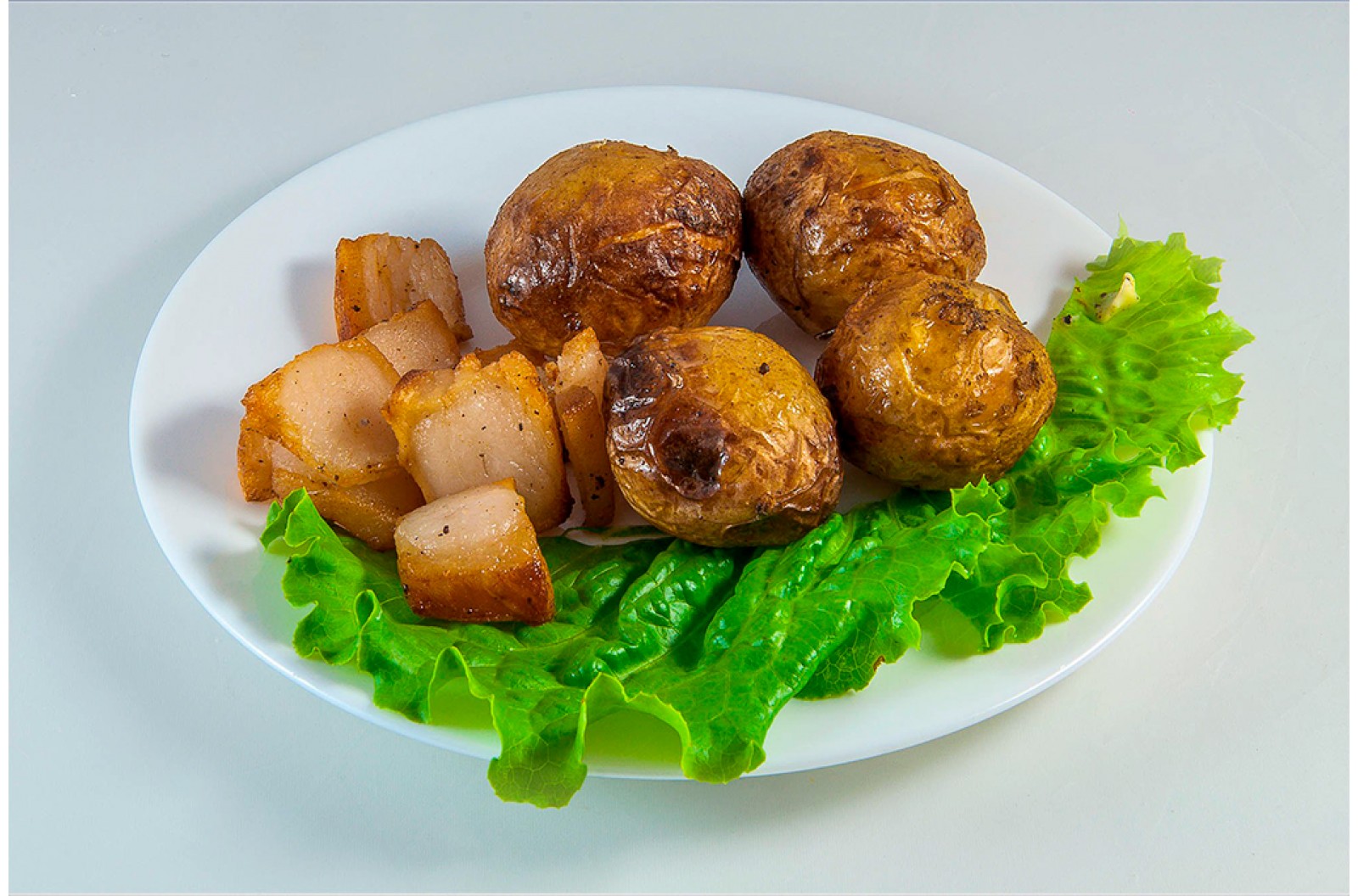 Картофель с салом