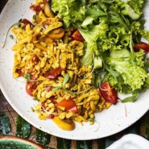 Скрэмбл с тофу и овощами от Green Food Cafe