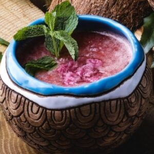 Смузи «Ананас с бананом, клубникой и яблоком» от Green Food Cafe