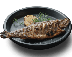 Речная форель на мангале целая (250г)