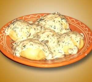 ГАЛУШКИ из печени под грибным соусом