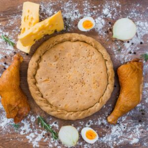 ПИРОГ С КУРИЦЕЙ И ГРИБАМИ