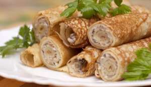 Блины с курицей и ананасом 3шт