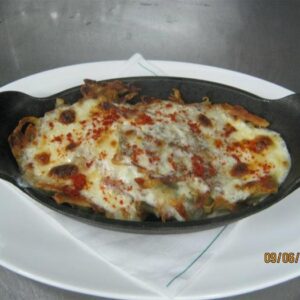 Хашбраун, запеченый со сливочной сальсой