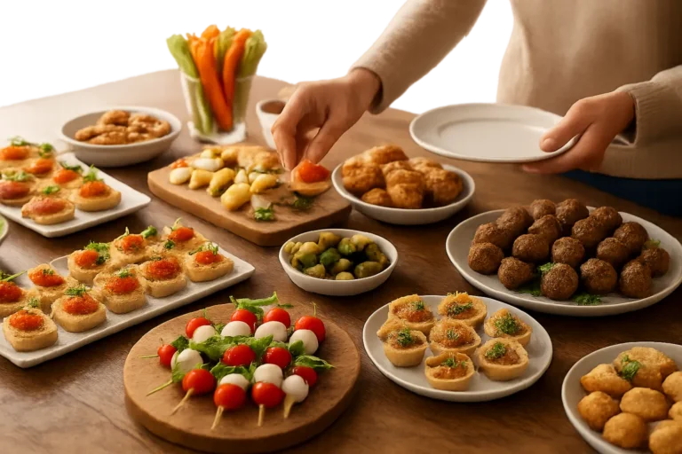 Меню для фуршета дома: готовые варианты и чек‑лист подготовки